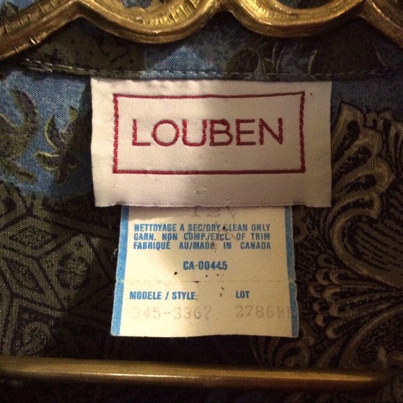 Beautiful vintage Louben blouse - Picture 10 of 11